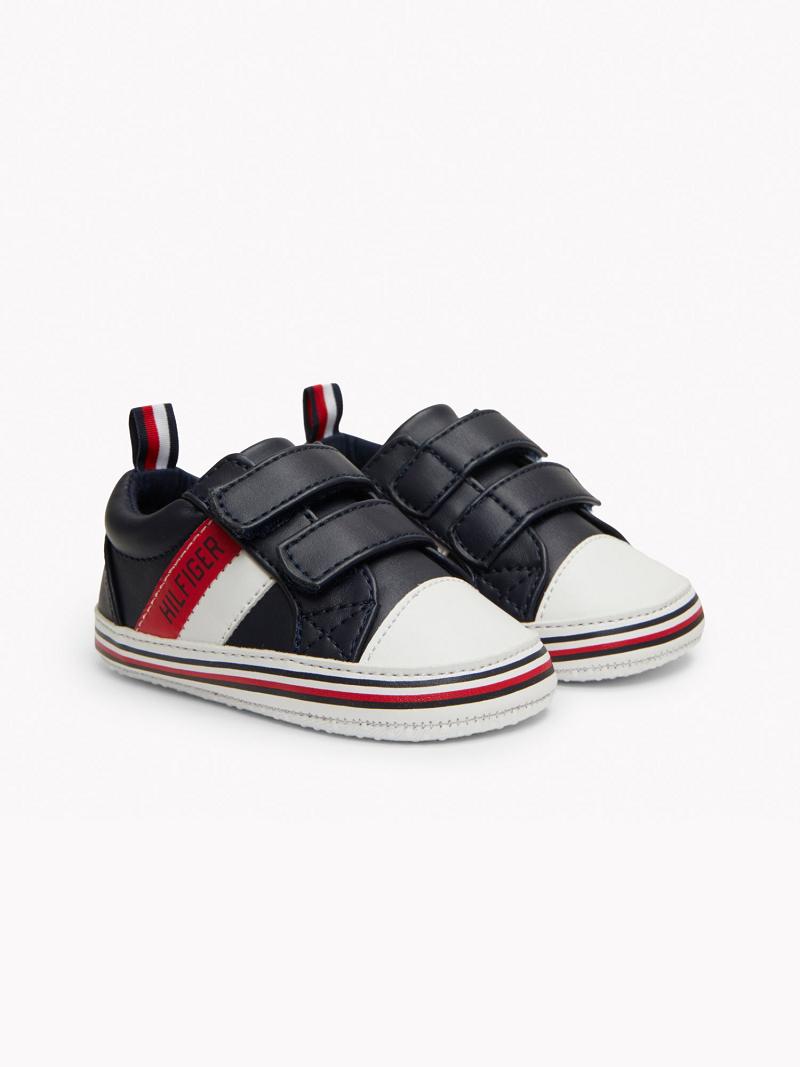 Baskets Tommy Hilfiger Babies\' Signature Stripe Enfant Bleu | FR_B2234