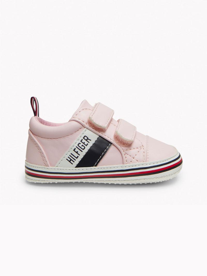 Baskets Tommy Hilfiger Babies' Signature Stripe Enfant Rose | FR_G1304