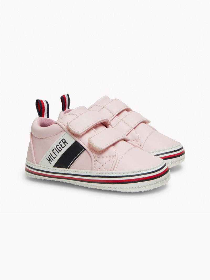 Baskets Tommy Hilfiger Babies\' Signature Stripe Enfant Rose | FR_G1304