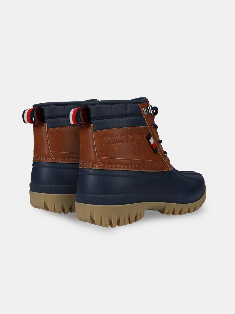 Baskets Tommy Hilfiger Big Duck Boot Enfant Marron Bleu Marine | FR_B2235