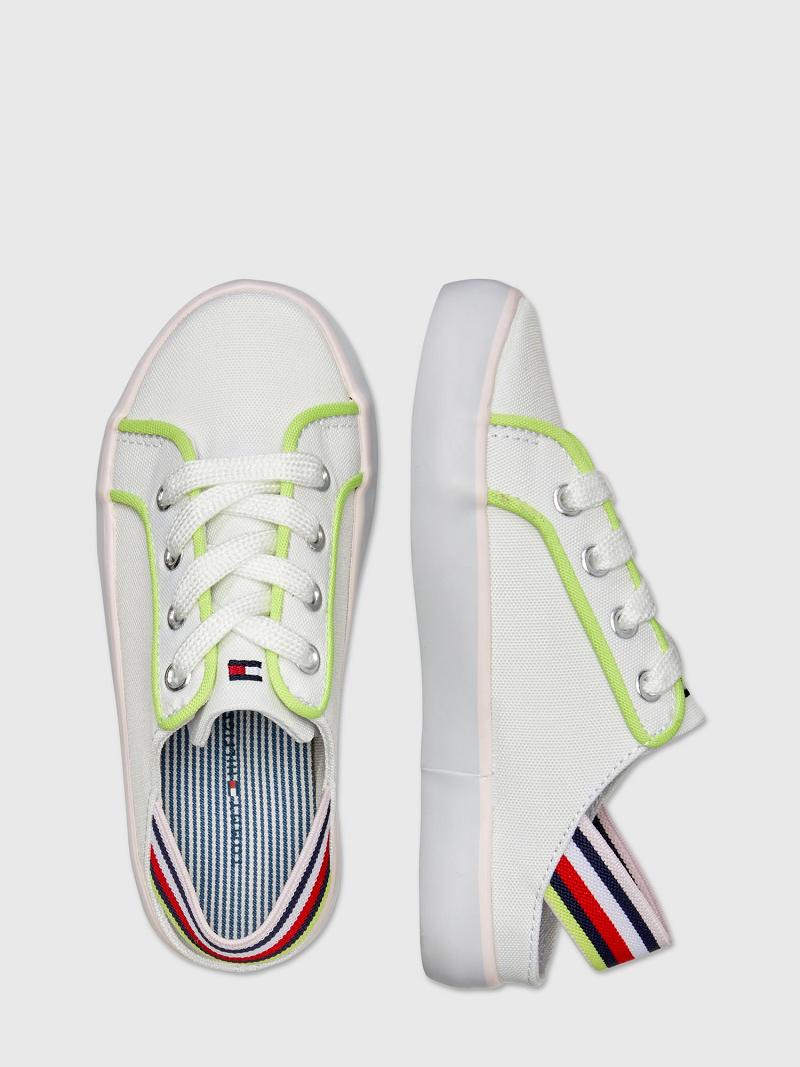 Baskets Tommy Hilfiger Big Slingback Enfant Blanche | FR_G1306