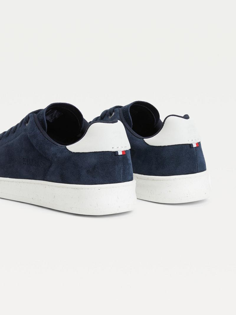 Baskets Tommy Hilfiger Daim cupsole Homme Bleu Marine | FR_M31632