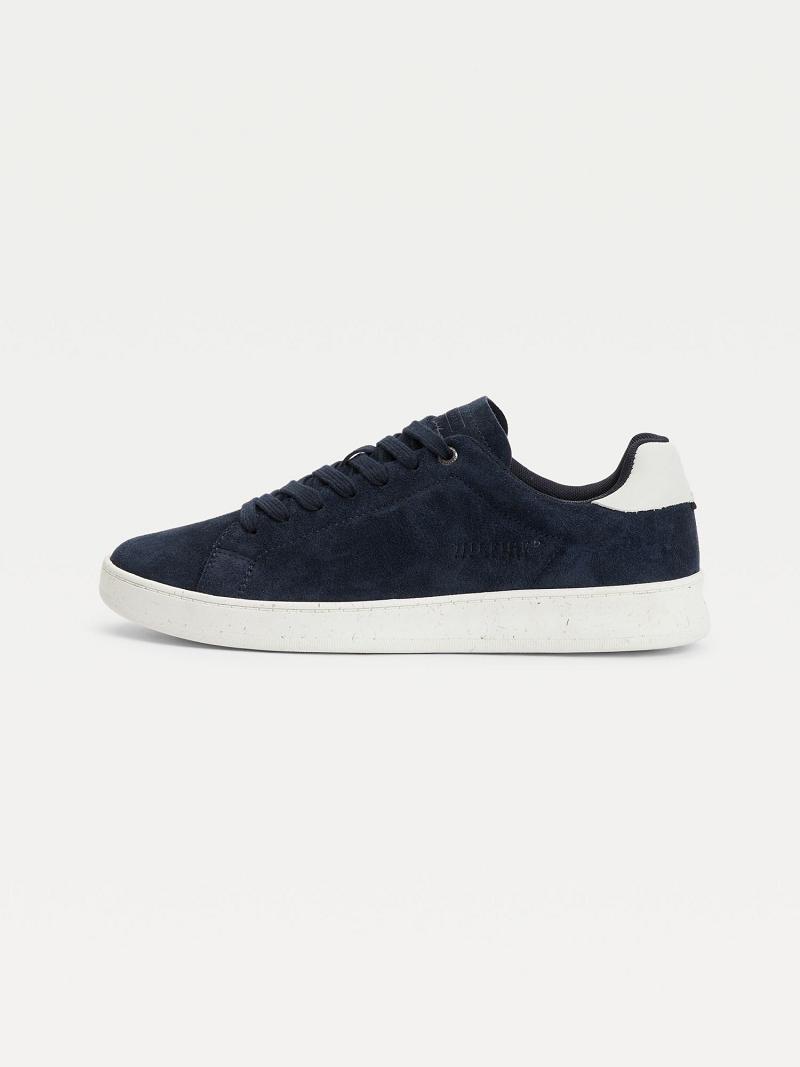 Baskets Tommy Hilfiger Daim cupsole Homme Bleu Marine | FR_M31632