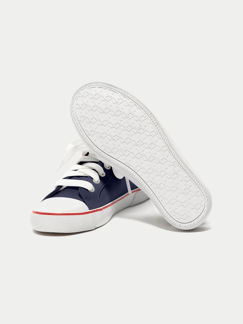 Baskets Tommy Hilfiger Signature Stripe Enfant Bleu Marine | FR_B2243