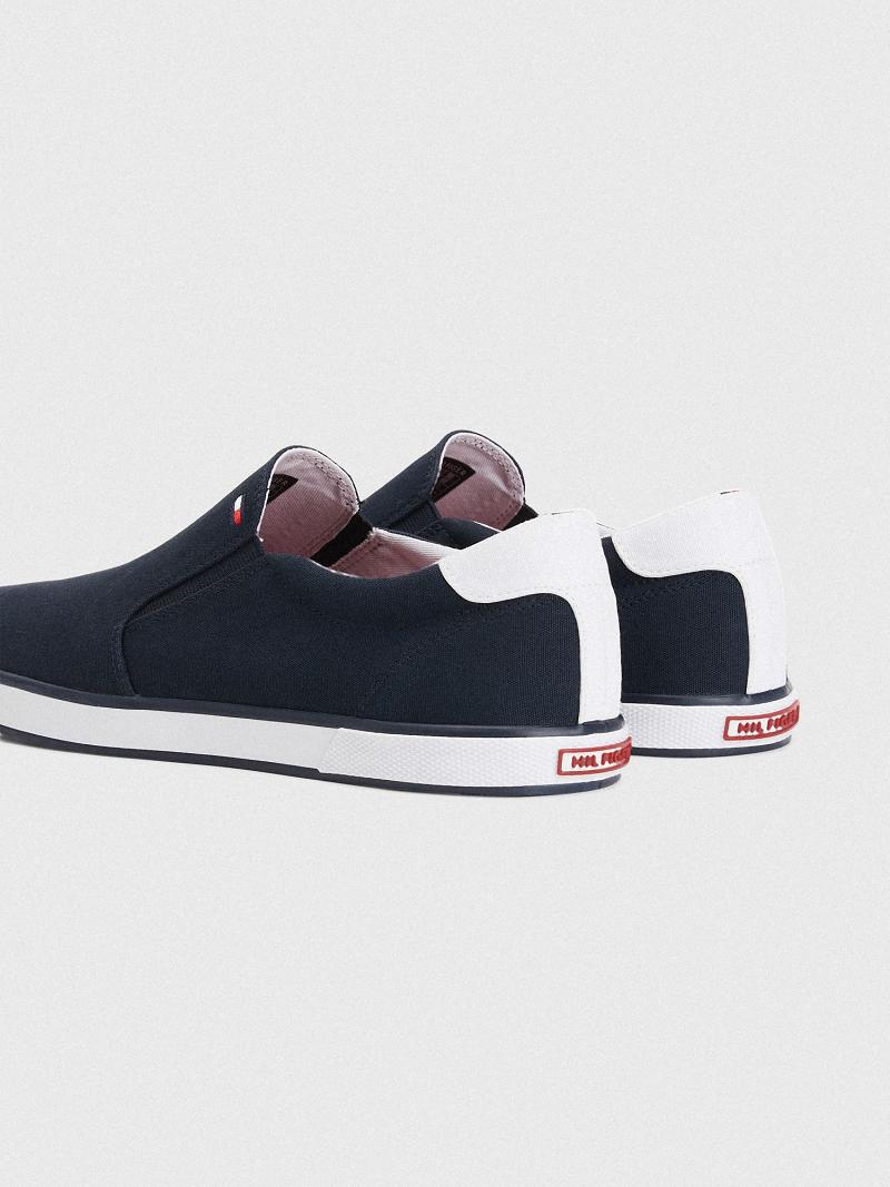 Baskets Tommy Hilfiger Slip-on Homme Bleu | FR_M31629