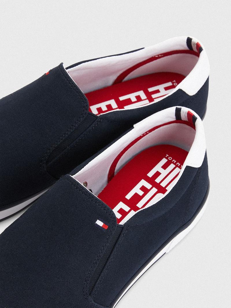 Baskets Tommy Hilfiger Slip-on Homme Bleu | FR_M31629