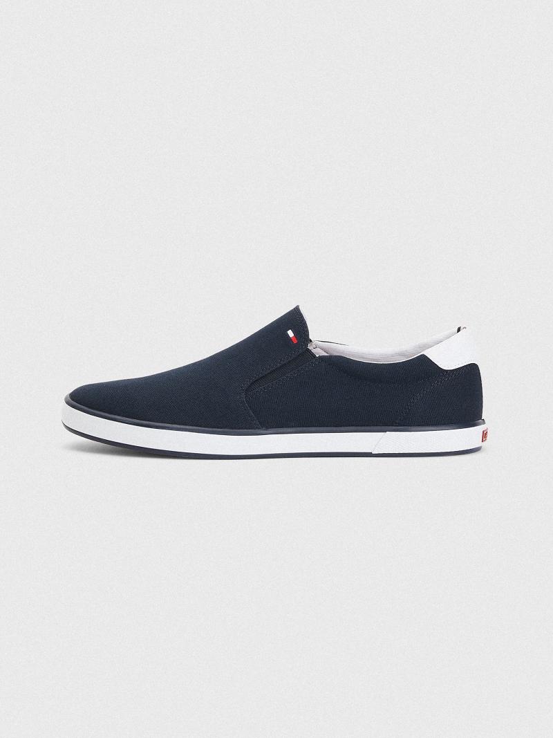 Baskets Tommy Hilfiger Slip-on Homme Bleu | FR_M31629