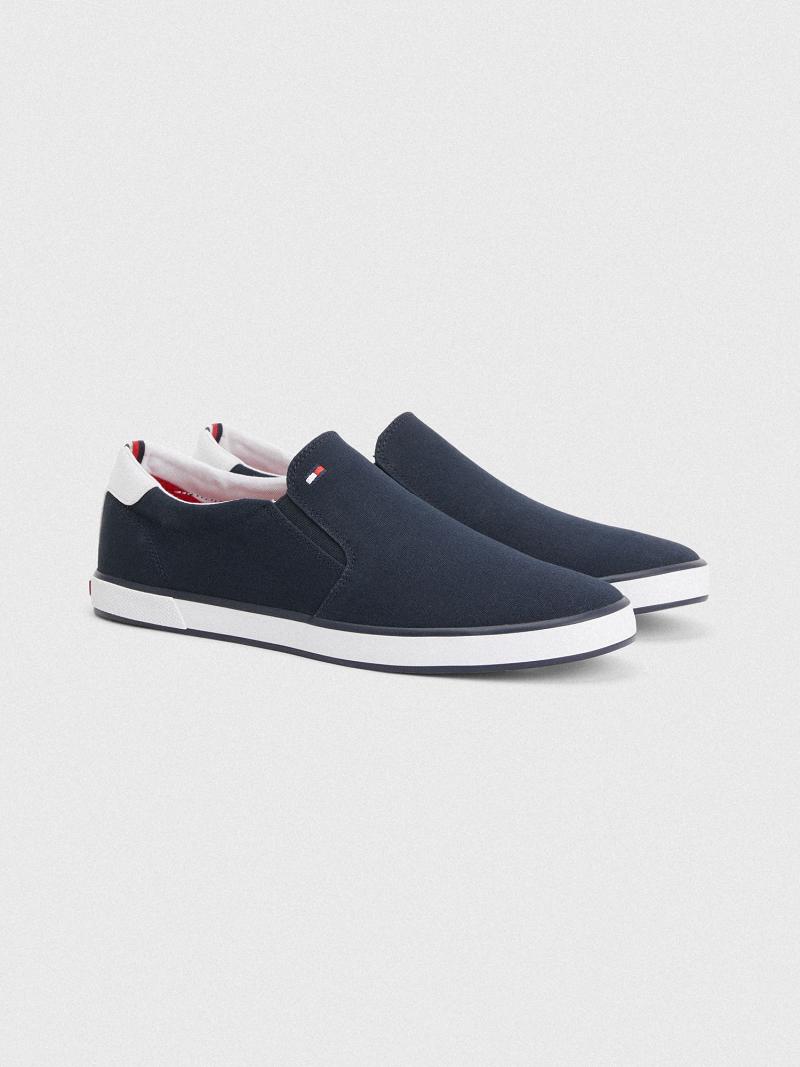 Baskets Tommy Hilfiger Slip-on Homme Bleu | FR_M31629