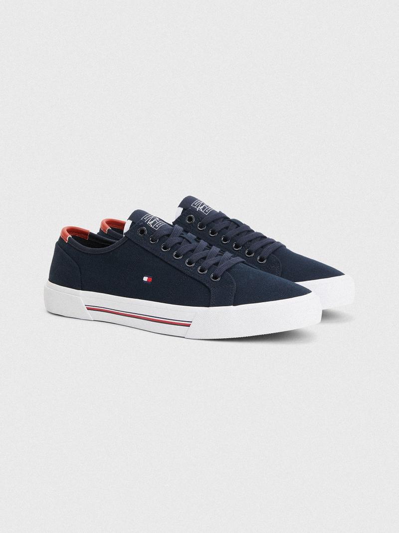 Baskets Tommy Hilfiger Tela Homme Bleu | FR_M31612