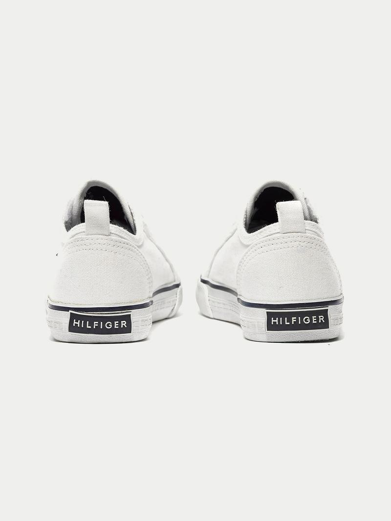 Baskets Tommy Hilfiger White Laceless Enfant Blanche | FR_G1311