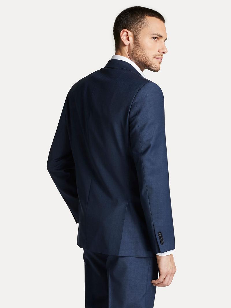 Blazer Tommy Hilfiger Regular fit essential sharkskin Homme Bleu | FR_M31476