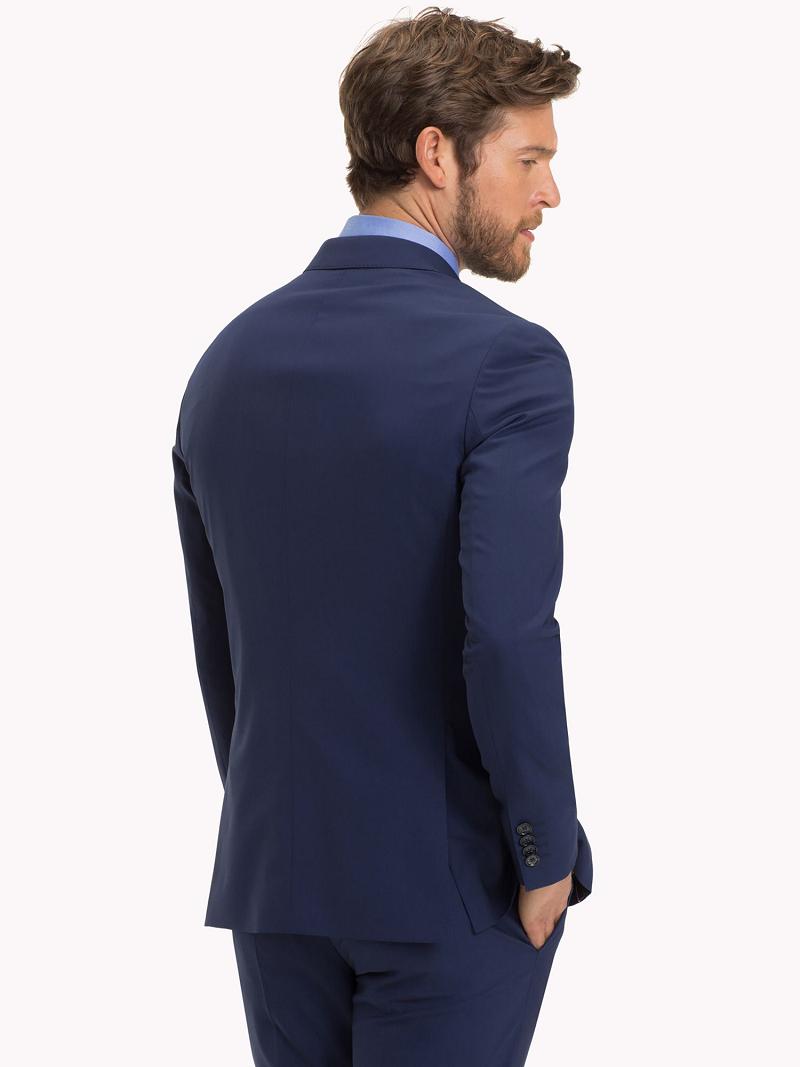 Blazer Tommy Hilfiger Slim fit virgin wool Homme Bleu | FR_M31485