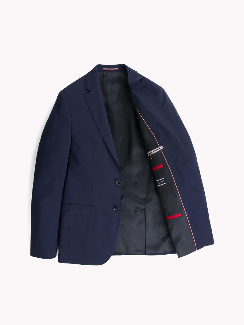 Blazer Tommy Hilfiger Slim fit virgin wool Homme Bleu | FR_M31485