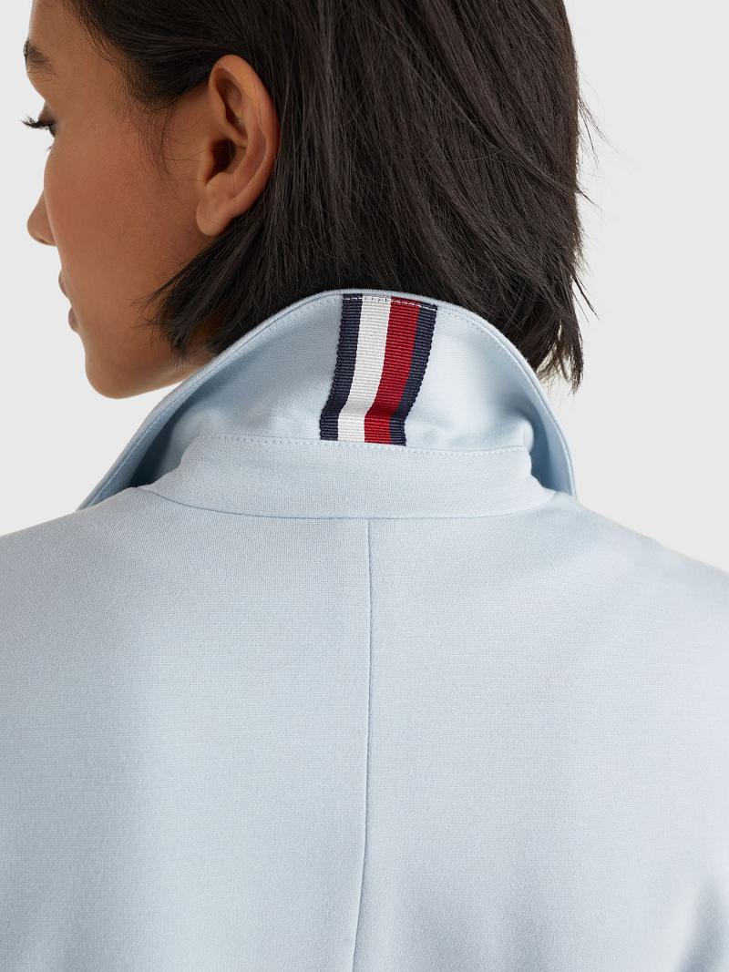 Blazer Tommy Hilfiger TH Embroidered Femme Bleu | FR_W21008