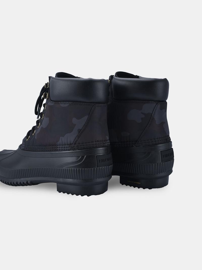 Bottes Tommy Hilfiger Camo duck Homme Noir | FR_M31683