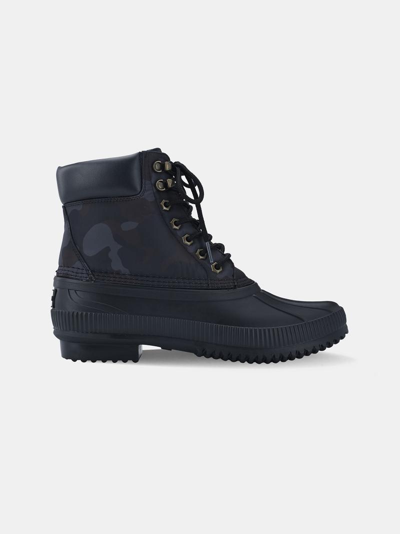 Bottes Tommy Hilfiger Camo duck Homme Noir | FR_M31683