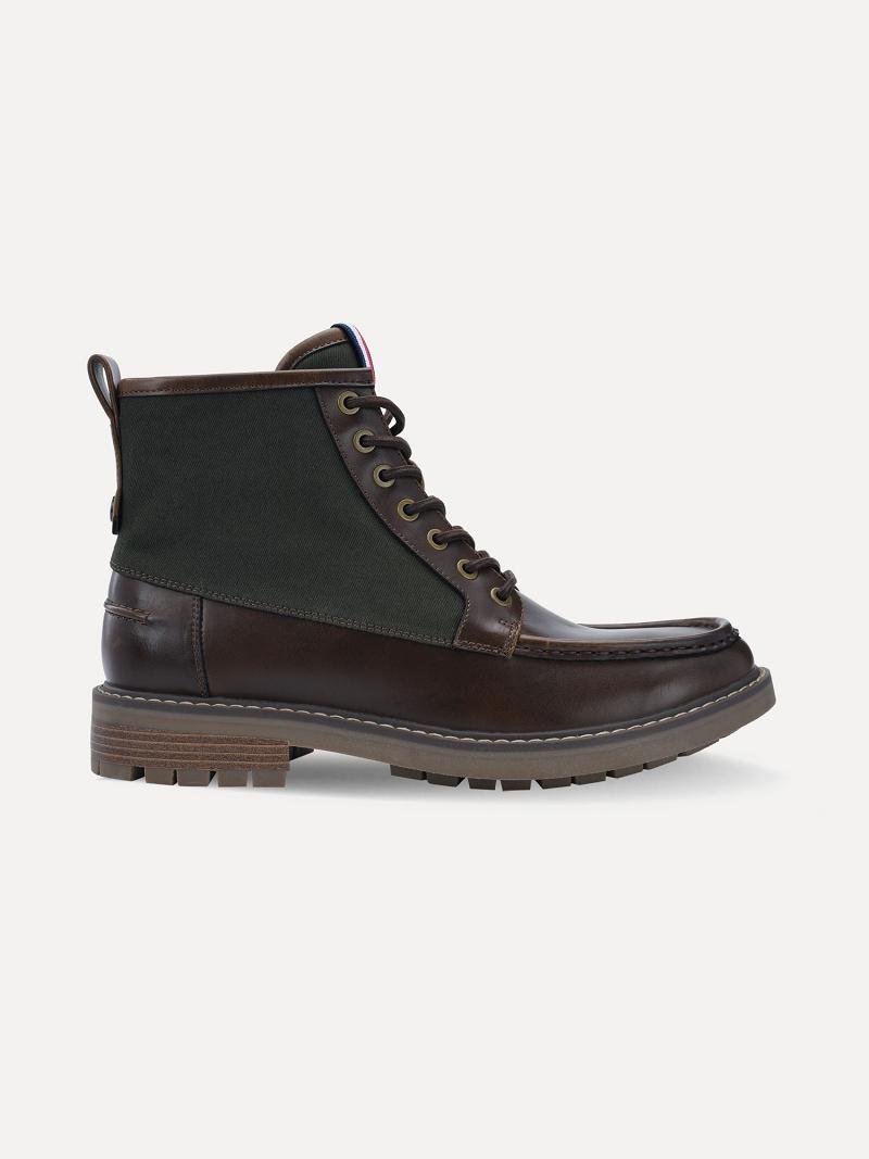 Bottes Tommy Hilfiger Mixed material ankle Homme Marron | FR_M31688