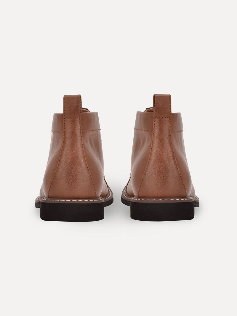 Bottes Tommy Hilfiger Solid plain-toe Homme Marron | FR_M31690