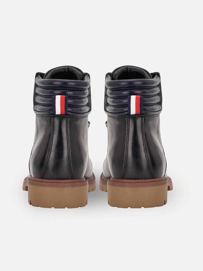 Bottes Tommy Hilfiger Solid utility Homme Noir | FR_M31691