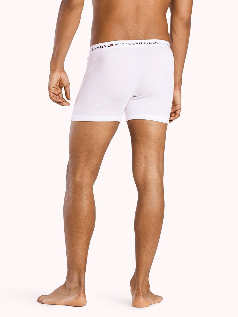 Boxer Briefs Tommy Hilfiger Classiche cotton boxer brief 3pk Homme Blanche | FR_M31576