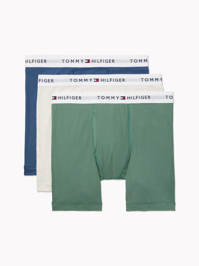 Boxer Briefs Tommy Hilfiger Coton classics boxer brief 3pk Homme Aqua | FR_M31584