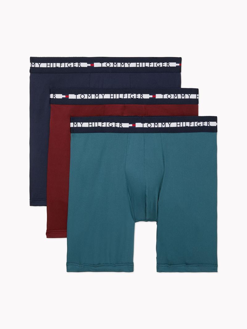 Boxer Briefs Tommy Hilfiger Th comfort+ boxer brief 3pk Homme Bleu | FR_M31607