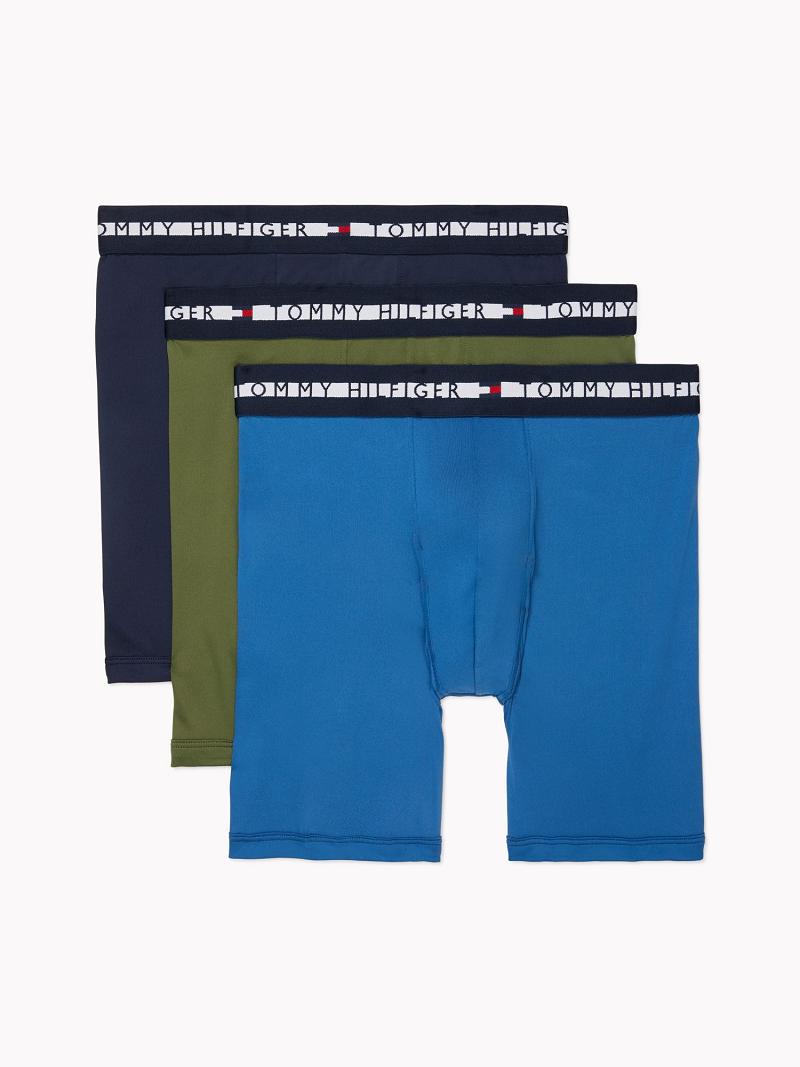 Boxer Briefs Tommy Hilfiger Th comfort+ boxer brief 3pk Homme Bleu Marine | FR_M31608