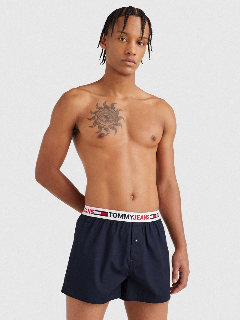 Boxers Tommy Hilfiger Tj woven boxer Homme Bleu Marine | FR_M31564