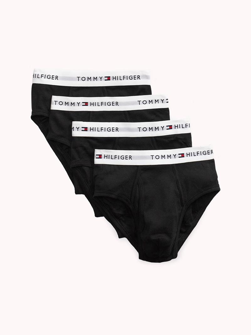 Briefs Tommy Hilfiger Coton classics brief 4pk Homme Noir | FR_M31537