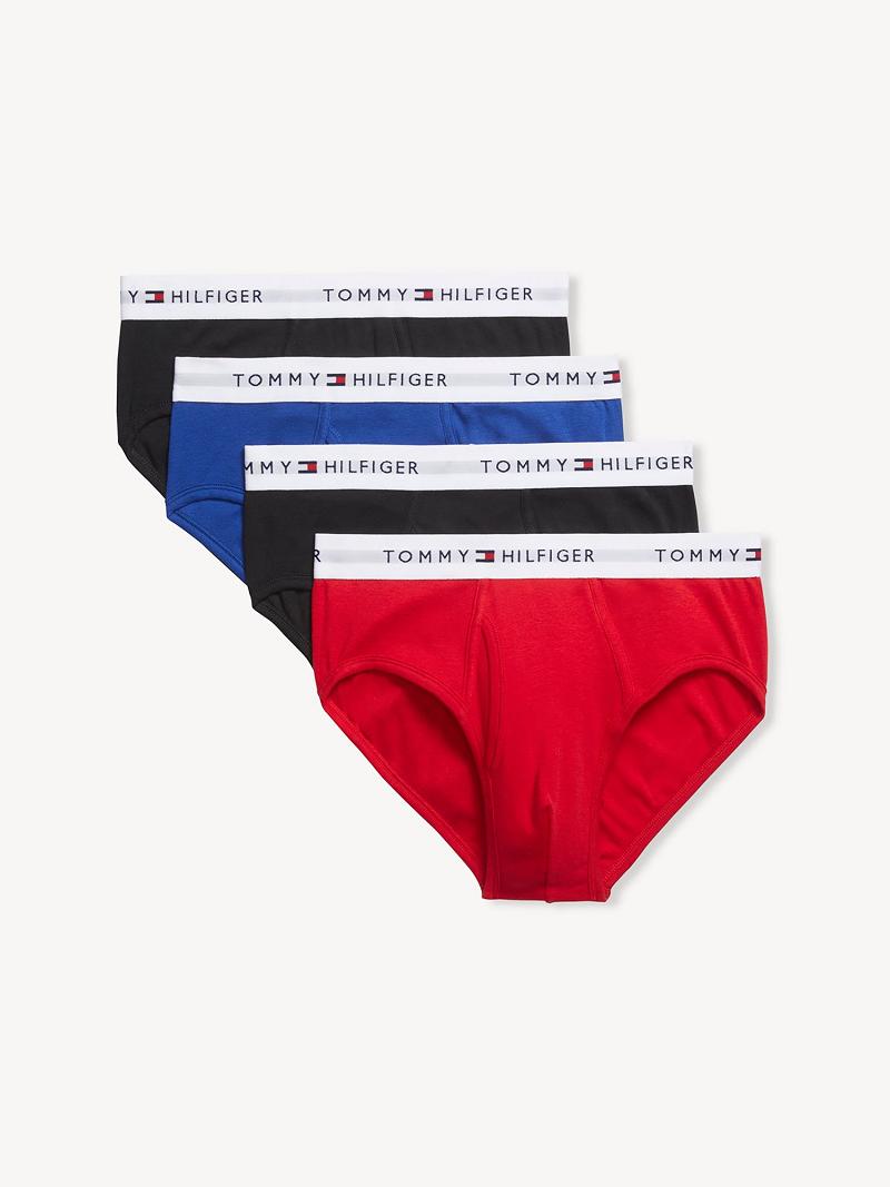 Briefs Tommy Hilfiger Coton classics brief 4pk Homme Rouge Bleu Royal Bleu Noir | FR_M31540