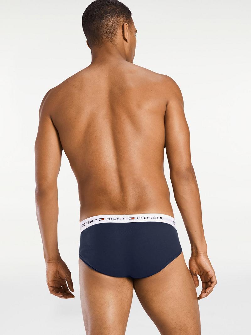 Briefs Tommy Hilfiger Coton classics brief 6pk Homme Bleu Multicolore Grise | FR_M31542