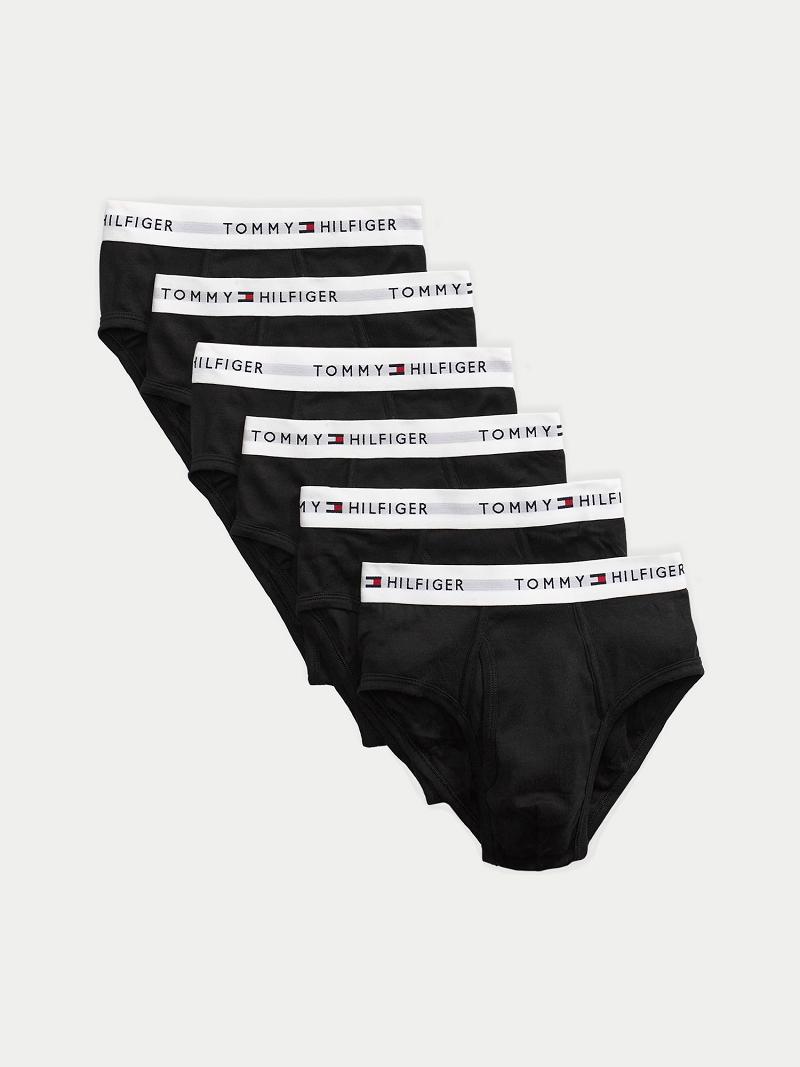 Briefs Tommy Hilfiger Coton classics brief 6pk Homme Noir | FR_M31543