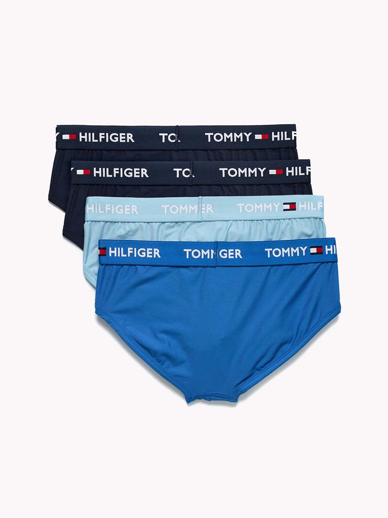 Briefs Tommy Hilfiger Everyday microfiber brief 4pk Homme Bleu Multicolore | FR_M31548