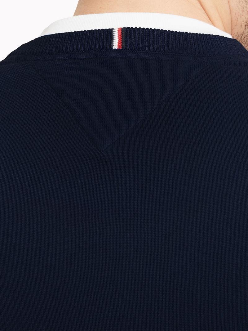 Chandails Tommy Hilfiger Essential crewneck Homme Bleu | FR_M31161