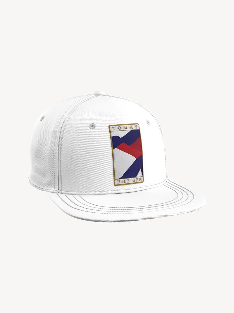 Chapeaux Tommy Hilfiger Flag Plates Brim Homme Blanche | FR_M31727