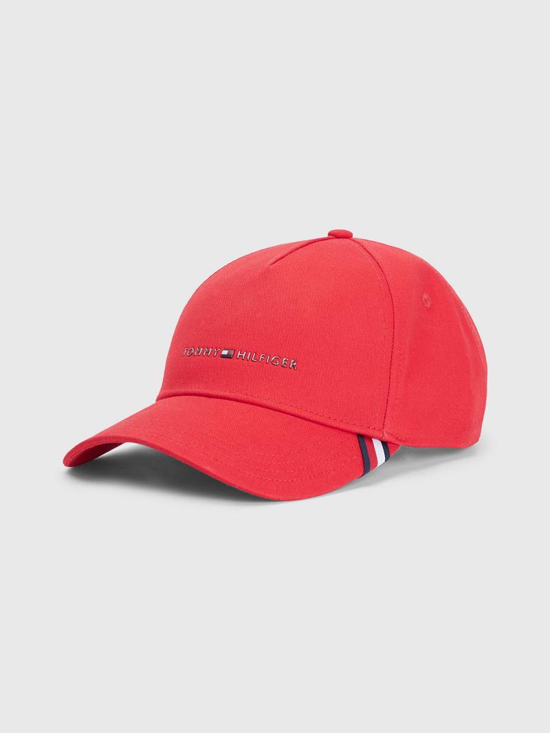 Chapeaux Tommy Hilfiger Hilfiger Baseball Homme Rouge | FR_M31730