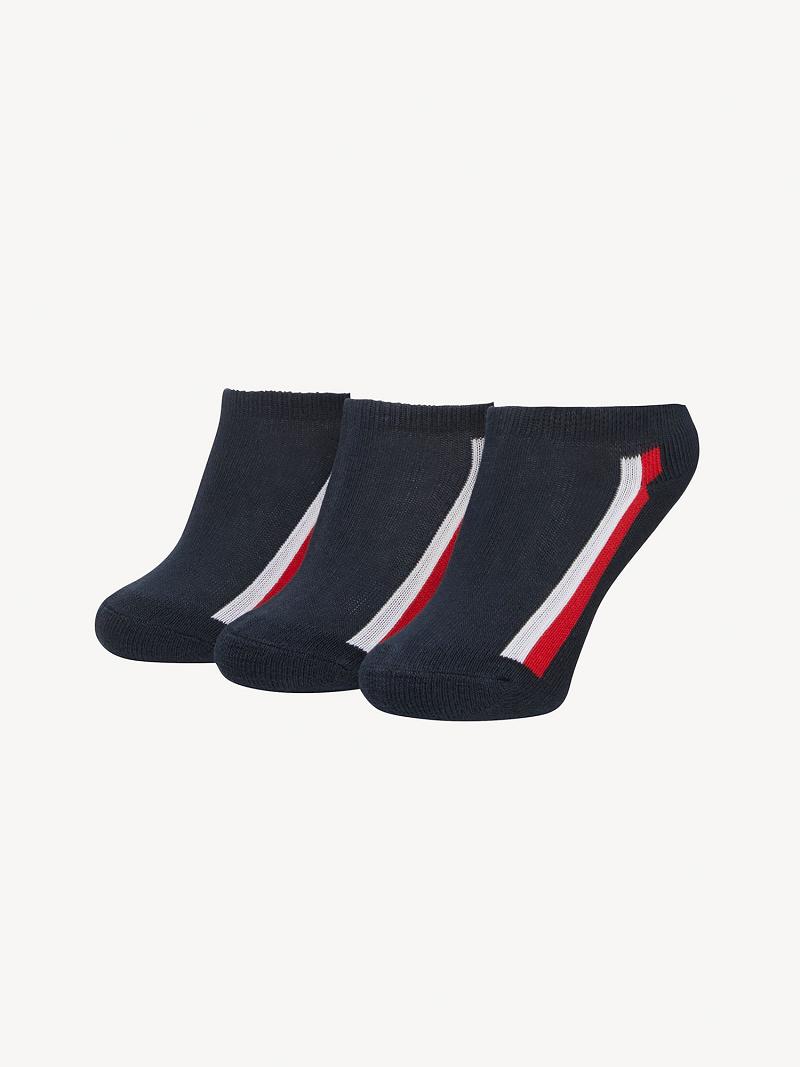 Chaussettes Tommy Hilfiger Ankle 3PK Enfant Multicolore | FR_B2281