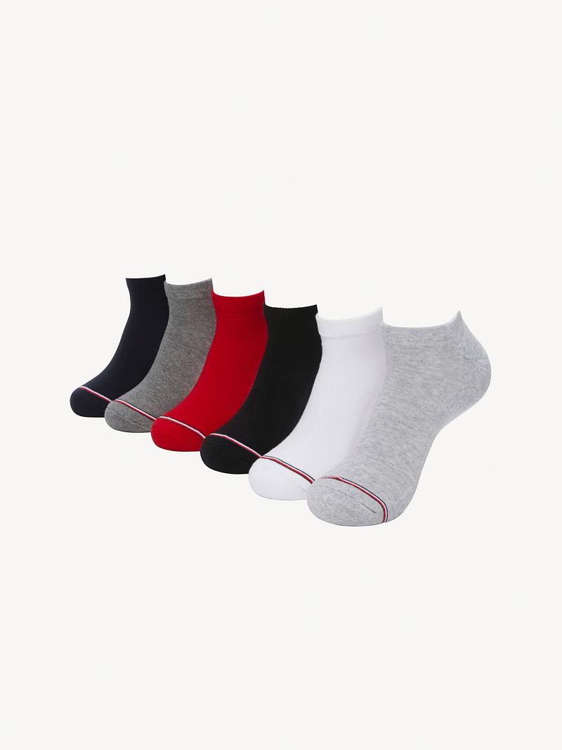 Chaussettes Tommy Hilfiger Ankle 6PK Homme Multicolore | FR_M31745