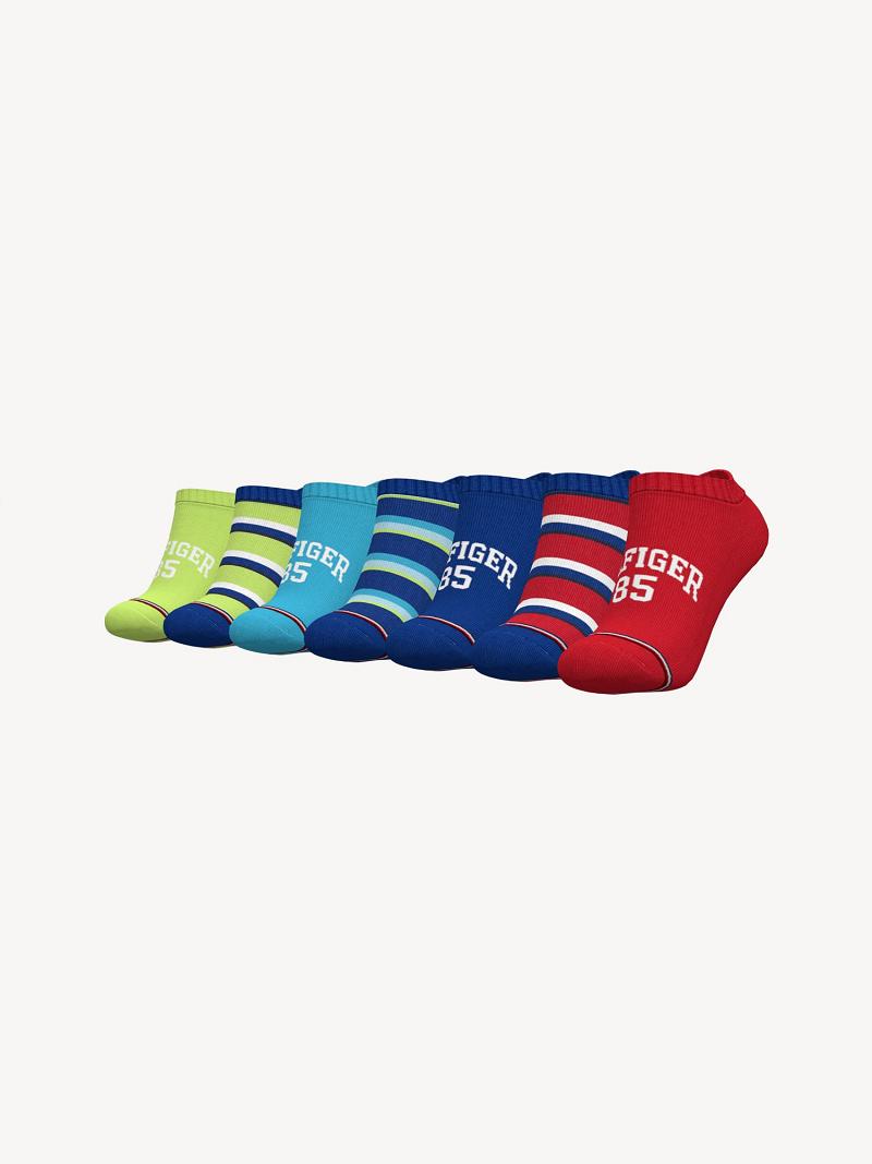 Chaussettes Tommy Hilfiger Ankle 7PK Enfant Multicolore | FR_B2282