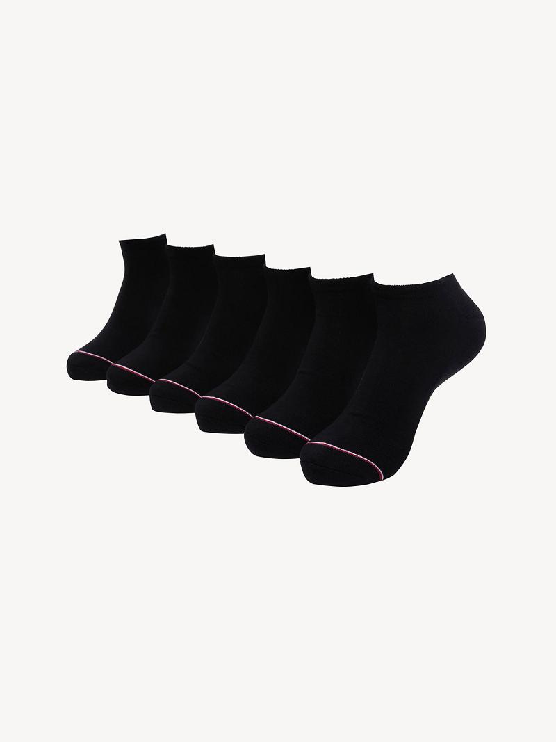 Chaussettes Tommy Hilfiger Ankles 6PK Homme Noir | FR_M31746