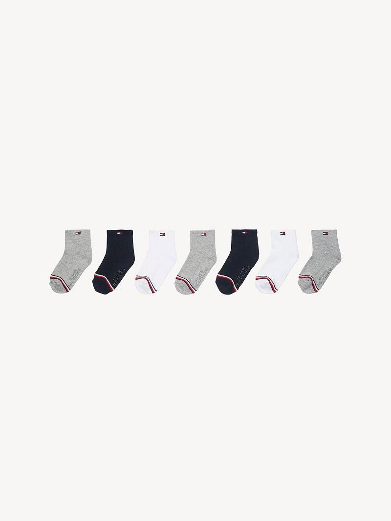 Chaussettes Tommy Hilfiger Babies\' 7PK Enfant Noir | FR_B2290