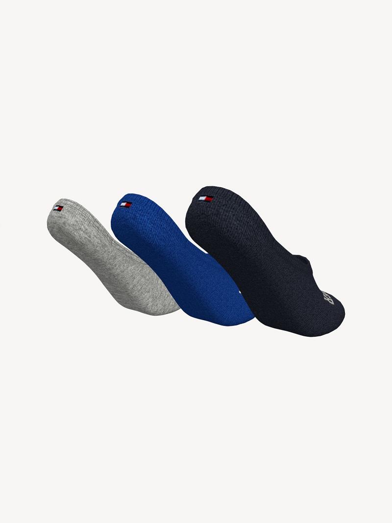 Chaussettes Tommy Hilfiger Liner 3PK Enfant Noir | FR_B2292