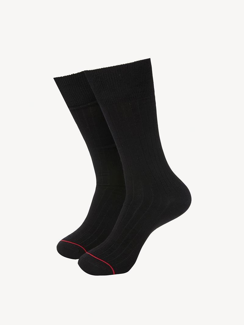 Chaussettes Tommy Hilfiger Trouser 2PK Homme Noir | FR_M31756