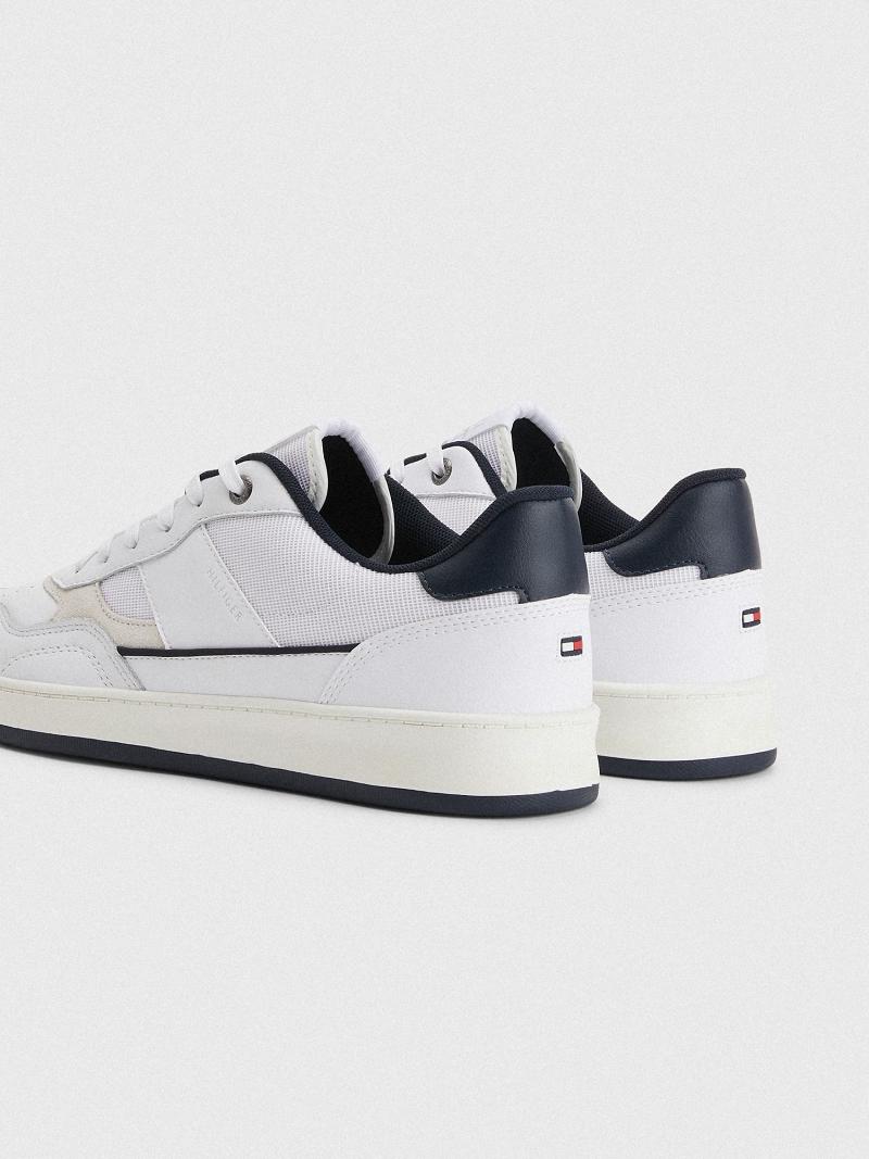 Chaussures Casual Tommy Hilfiger Cuir cupsole Homme Blanche | FR_M31664