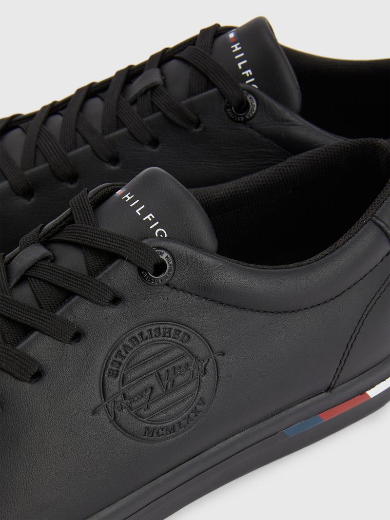 Chaussures Casual Tommy Hilfiger Logo Homme Noir | FR_M31667