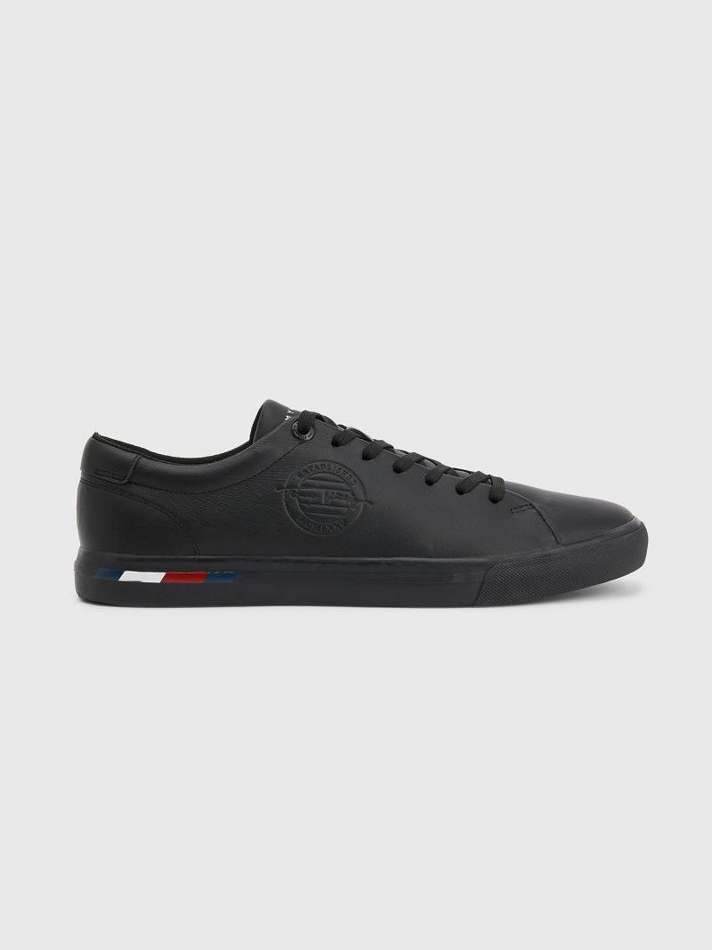 Chaussures Casual Tommy Hilfiger Logo Homme Noir | FR_M31667