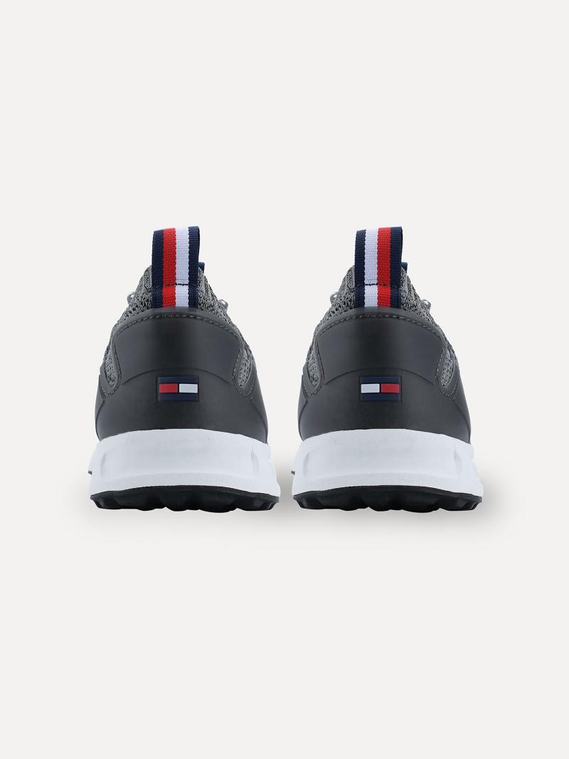 Chaussures Casual Tommy Hilfiger Mesh hilfiger logo Homme Grise | FR_M31668