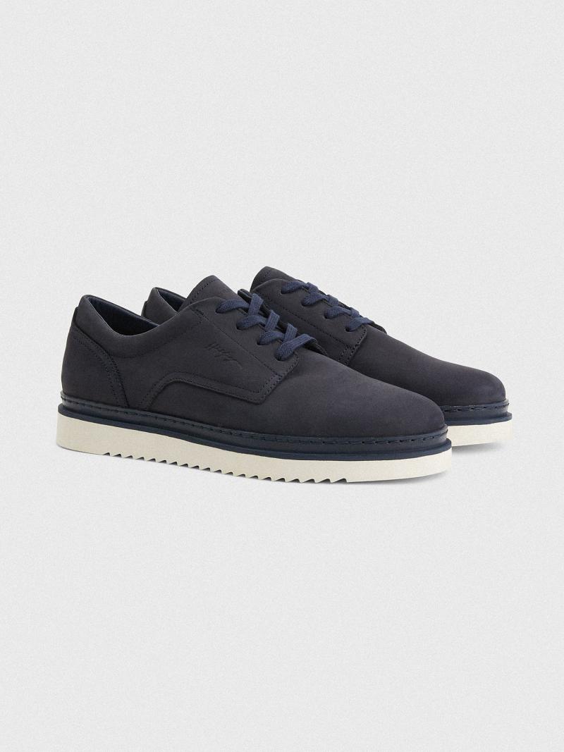 Chaussures Casual Tommy Hilfiger Nubuck leather Homme Bleu Marine | FR_M31670