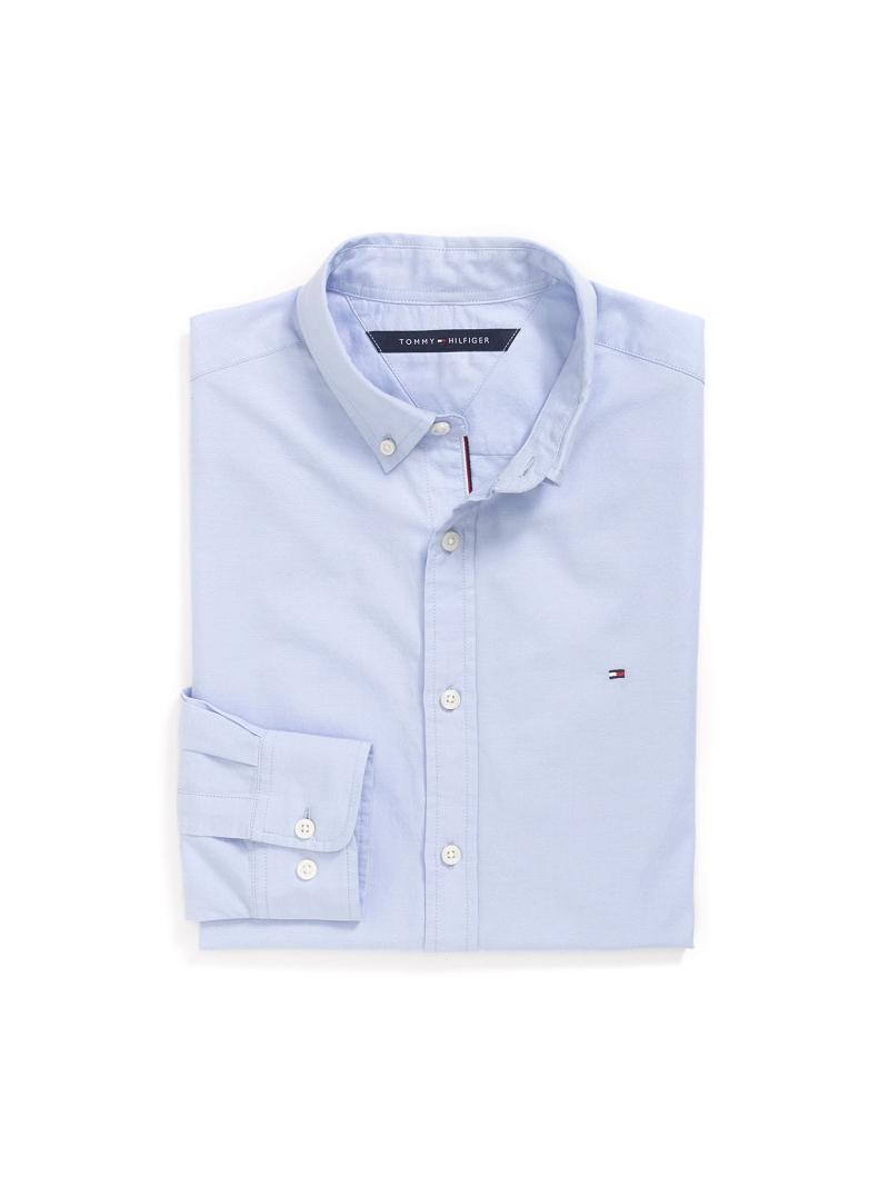 Chemises Tommy Hilfiger Custom fit essential solid Homme Bleu | FR_M31246