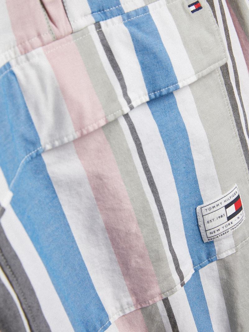 Chemises Tommy Hilfiger Encapuchonné Popover Enfant Multicolore | FR_B2079